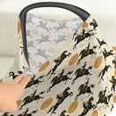Western Cowboys Sunshine Baby Car Seat Covers Cowboy Horse Sun Stretchy 5-in-1 Cover Adjustable Car Canopy Breastfeeding Cover Wild West Desert Breathable Nursing Cover-Up by TinyTreasures Baby Boutique