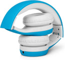 LilGadgets Connect+ Wired Kids Headphones for School with Mic, Volume Limited & Noise Reduction, On-Ear Headset with Cord, SharePort Technology for Multiple Kids & SoftTouch Padding, Blue by TinyTreasures Baby Boutique