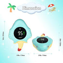 TKY Baby Bath Thermometer with Floating Toys - Digital Water & Room Temperature Monitor, Rechargeable Thermometer with Alerts for Newborn Bath Essentials, Infant Safety by TinyTreasures Baby Boutique