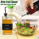 Olive Oil Dispenser Bottle for Kitchen,17 oz Oil and Vinegar Dispenser Set, Cooking Oil Dispenser, Glass Container, Coffee Syrup Bottles by CozyNest Decor