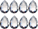 H&D 10pcs 50mm Chandelier Crystal Prisms Pendants - Clear Crystal Teardrops Parts by GreenHaven Gardens