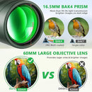 Pankoo 12x60 HD Monocular Telescope for Adults | Comes with Smartphone Adapter Tripod Hand Strap | Suitable for Bird Watching Sports Hiking Traveling by TinyTreasures Baby Boutique