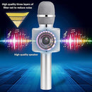 BONAOK Wireless Bluetooth Karaoke Microphone,3-in-1 Portable Handheld Mic Speaker for All Smartphones,Gifts for Kids Adults All Age Q37(Silver) by TinyTreasures Baby Boutique