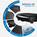 Vibration Plate Exercise Machine - Whole Body Workout Vibration Platform Lymphatic Drainage Machine for Weight Loss Home Fitness with Resistance Bands Remote by CozyNest Decor