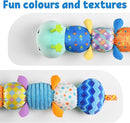 LIGHTDESIRE Baby Toys Musical Caterpillar,Infant Stuffed Animal Toy with Crinkle and Rattles,Soft Sensory Toys with Textures for Tummy Time Newborn Boys Girls 0 3 6 12 Months(Blue) by TinyTreasures Baby Boutique