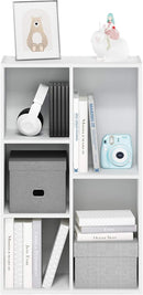 Furinno Luder Bookcase / Book / Storage , 5-Cube, White by TinyTreasures Baby Boutique