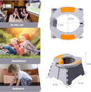 Portable Potty for Toddler Travel, Kids Travel Potty Training Chair with Travel Bag,Baby Potty Training Toilet for Outdoor and Indoor Easy to Clean(Gray) by Yszawmx, Includes 30 Replacement Bags by TinyTreasures Baby Boutique