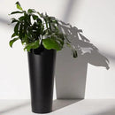 2-Pack 28" Tall Metal Planters - Heavy-Duty Round Flower Pots with Built-in Drainage + Rustic Industrial Finish, All-Climate Deck & Patio Ready Indoor/Outdoor Multi-Scene Garden Vessels by CozyNest Decor