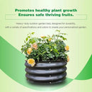 GARDMAX 2x2x1FT Galvanized Round Raised Garden Bed Kit, Metal Planter Boxes Outdoor with Easy Assembly, Large Garden Bed for Vegetables, Fruits, Flower, Herbs Dark Gray by CozyNest Decor