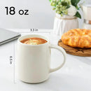 GBHOME Large Coffee Mugs Set of 4, 18oz Handmade Ceramic Coffee Mugs Set with Gradient color for Latte/Tea/Beer/Hot Cocoa, Dishwasher & Microwave Safe by CozyNest Decor