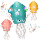 Magic Electric Dancing Octopus Toy with Led Light and Music,Playful Automatic Evasion Crawling Dancing Octopus with Fishing Rod,Smart Tentacle Explorer Dancing Squid Toy Tummy Time Baby Toys,Green by TinyTreasures Baby Boutique