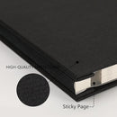 Photo Album Self Adhesive Pages for 4x6 5x7 8x10 Pictures Scrapbook Magnetic Photo Albums with Sticky Pages Books with A Metallic Pen for Baby Wedding Family 11x10.6 Black 40 Pages by TinyTreasures Baby Boutique