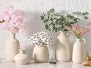 Ceramic Rustic Vase, 12.8" Large Flower Vases Home Decor Pottery Farmhouse Decorative Vase Boho Neutral Pampas Vases for Mantel Entryway Table Living Room Shelf Kitchen by CozyNest Decor