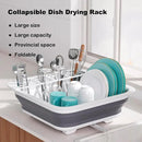 THANSTAR Collapsible Dish Drying Rack for RV Campers Portable Dinnerware Drainer Organizer for Kitchen Travel Trailer by CozyNest Decor