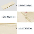 DIMJ Drawer Organizer Clothes 20 Pack - Foldable Baby Organizers and Storage & Dresser Organizer for Bedroom, Closet - Nursery Organization Dresser Dividers for underwear, Sock,Bra, Belt, Tie, Beige by CozyNest Decor
