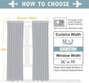 ChrisDowa Room Darkening Curtains 108 Inches Long 2 Panels Set for Living Room, Grommet Thermal Insulated Blackout Curtains for Bedroom (Teal, 52 x 108 Inch) by CozyNest Decor