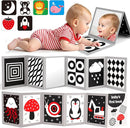 Black and White High Contrast Baby Books Flash Cards Tummy Time Mirror Toys Newborn Toys 0 6 Months Brain Development Infant Stimulating Sensory Toy 0-3 3-6 2 4 5 Months old Baby Boy Girl Shower Gifts by TinyTreasures Baby Boutique
