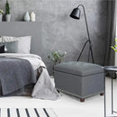 Joveco Storage Ottoman Bench Rectangular Fabric Organization Foot Rest, 24 Inch Modern Tufted Bedroom Foot Stool and Seat for Entryway, Bedroom, Living Room by CozyNest Decor