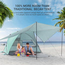 Elegear Beach Tent with Canopy, 1-Second Setup Pop Up Sun Shelter Shade, UPF 50+ UV Protection Silver-Coated Lightweight Portable Beach Cabana by TinyTreasures Baby Boutique