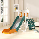 KORIMEFA 7 in 1 Toddler Slide, Kids Slide for Toddlers Baby 1-3 Years Old, Indoor and Outdoor with Basketball Hoop & Golf Set, Plastic Slides for Kids Easy Assembly, Green by TinyTreasures Baby Boutique