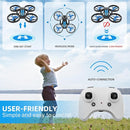 Mini Drones for Kids - RC Drone with Auto Hovering and Headless Mode, Quadcopter with LED Light, Propeller Full Protect, 3D Flips, 3 Batteries, Remote Control, Best Toys Gifts by TinyTreasures Baby Boutique