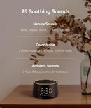 Dreamegg Sound Machine for Sleep - D1 Nova White Noise Sound Machine for Baby Adult with Alarm Clock, Soothing Sounds, Dimmable, White Noise Alarm Clocks for Bedrooms Heavy Sleepers Travel, Black by TinyTreasures Baby Boutique