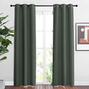 NICETOWN Living Room Curtains 84 inch Long - Grommet Blackout Thermal Insulated Room Darkening Sound Blocking Window Drapes for Kids Room/Bedroom, 2 Panels, Dark Mallard, W37 x L84 by TinyTreasures Baby Boutique