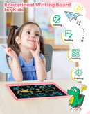 KOKODI 12 Inch LCD Writing Tablet with Anti-Lost Stylus, Erasable Doodle Board Colorful Toddler Drawing Pad, Car Travel School Games Toys for 3 4 5 6 7 8 Kids, Birthday Gift for Girls Boys Adults Pink by TinyTreasures Baby Boutique