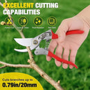 Yesker Pruning Shears Garden Shears 8.6" Professional Bypass Garden Scissors Yard Clippers with Sharp SK5 Steel Blade Heavy Duty Hand Pruners for Branch Flower Plant Trimming Cutting Gardening Tools by GreenHaven Gardens