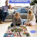 Jumbo Floor Puzzle for Kids, Large Jigsaw Puzzles 35 Piece for Kids Ages 3-5,Preschool Learning & Education Toys, Gifts for 4-8 Year Old Boys and Girls (Panda Animals) by TinyTreasures Baby Boutique