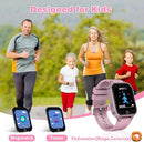 Goodatech Smart Watch for Kids 4-12 Years Boys Girls, 26 Puzzle Games,HD Camera,Video Music Player,Pedometer,Flashlight,Calendar,Alarm Clock,Aluminum Case,Sport Band (Pink) by TinyTreasures Baby Boutique