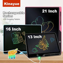 LCD Writing Tablet for Kids, Rechargeable 21 Inch Doodle Board,Easter Basket Stuffers,Preschool Learning Toys Christmas Birthday Gift 3 4 5 6 7 Year Old Girls Boys (Pink) by TinyTreasures Baby Boutique