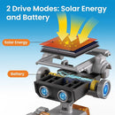 AOHU Solar Robot Building Kit STEM Gift for Boys Aged 8-13, DIY 15-in-1 Educational Science Building Toy, Solar or Battery Powered Robotic Set for Children Birthday with 212 Pieces by TinyTreasures Baby Boutique