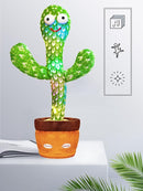 Talking Cactus Toy with LED 120 English Songs, Singing Cactus Dancing Musical Toy, Tummy Time Toys Baby Mimicking Repeats What You Say (Audio Recording & Retelling) Boys Girls Interactive Gift by TinyTreasures Baby Boutique
