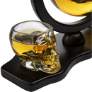 Skull Decanter Set With 2 Skull Shot Glasses