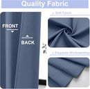 Simplebrand Ava Denim Blue Blackout Curtains for Bedroom 72 Inch Length 2 Panels, Privacy Thermal Insulated Rod Pocket Door Window Curtains for Patio French Door Front Door, W40 x L72 Inch, Denim Blue by TinyTreasures Baby Boutique
