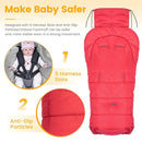Orzbow Warm Bunting Bag Universal,Stroller Sleeping Bag Cold Weather,Waterproof Toddler Footmuff(Red,Large) by TinyTreasures Baby Boutique
