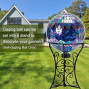 VCUTEKA Gazing Ball, Glass Mosaic Gazing Balls Sphere for Garden Lawn Outdoor Ornament Yard Decorative, 10-Inch, Purple by CozyNest Decor