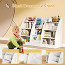 4 Tier Kids Bookshelf, 4 Layer Sling Kids Book Shelf for Kids Rooms, XXL Wood Children Bookcase,Baby Storage Book Rack,Toddler Bookshelf, Book and Toy Organizer,Book Display Shelf for Bedroom, Nursery by TinyTreasures Baby Boutique