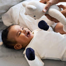 Newcotte Adjustable Baby Mittens No Scratch Newborn Cotton Breathable Gloves Warm Baby Mitts for Boys by TinyTreasures Baby Boutique