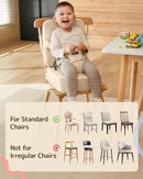 HOMEAL Toddler Booster Seat for Dining Table, Adjustable Kids Breathable Booster Seat for Kitchen, Beige by TinyTreasures Baby Boutique
