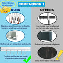 YIIYIIN 12" Premium 304 Stainless Steel Double-Sided Magnetic Knife Holder for Wall or Fridge -with Adhesive Strip, No Drill -6 Hooks Included for Kitchen Utensils