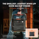 Jackery Explorer 2000 v2 Portable Power Station with 16ft DC Extension Cable, 2042Wh LiFePO4 Battery, 2200W Solar Generator, USB-C PD 100W Fast Charging for Camping, Home Use(Solar Panel Optional) by TinyTreasures Baby Boutique
