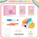 Crochet Kit for Beginners - 3 PCS Unicorn Cat Crochet Kits with Step-by-Step Video Tutorials, Beginner Crochet Kit for Adults Kid, Crochet Animal Kit for Starters, Cat Dressed as Unicorn Set by TinyTreasures Baby Boutique