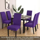 JQinHome Dining Chair Slipcover, High Stretch Removable Washable Chair Seat Protector Cover Set of 4,Chair Covers for Dining Room, Kitchen,Home Party,Wedding Ceremony(Purple, 4PC) by CozyNest Decor