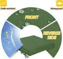 AAAAAcessories Outdoor Seat Cushions for Chairs, Waterproof, Fade-Resistant Patio Furniture Replacement Cushions, 18" x 18" x 2", Set of 2, Dark Moss by GreenHaven Gardens