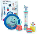 Edushape First Birthday Gift Set - Baby Musical Instruments & Toddler Music Set - Music Toys Baby Gift – Includes Hand Drum, Rain Stick, Shakers, Bell - Interactive Toddler Music Toys for Toddlers 1-3 by TinyTreasures Baby Boutique