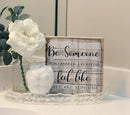 Simply Said, INC Be Someone Who Makes Everyone Feel Like They are Someone 8 inch Wood Sign, Perfect Pallet Petites Inspirational Plaque, Made in USA by CozyNest Decor