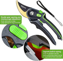 Pruning Shears, Heavy Duty Handheld Gardening Scissors, High Carbon Steel Plant Shears Use for Gardening Pruners, Floral Shrubs and Vines, Professional labor-saving Secateurs by GreenHaven Gardens