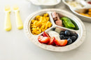 Stainless Steel Plates for Kids, Toddler Plate, Non Toxic Baby Dinnerware, BPA-Free Feeding Tray, Durable, Easy to Clean, Compatible with Dishwasher, Freezer, Microwave by TinyTreasures Baby Boutique
